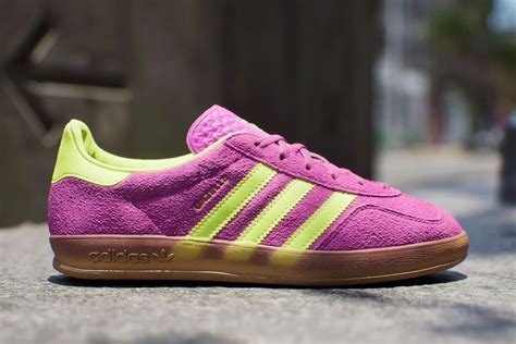 adidas gazelle purple indoor|Adidas originals gazelle indoor trainers.